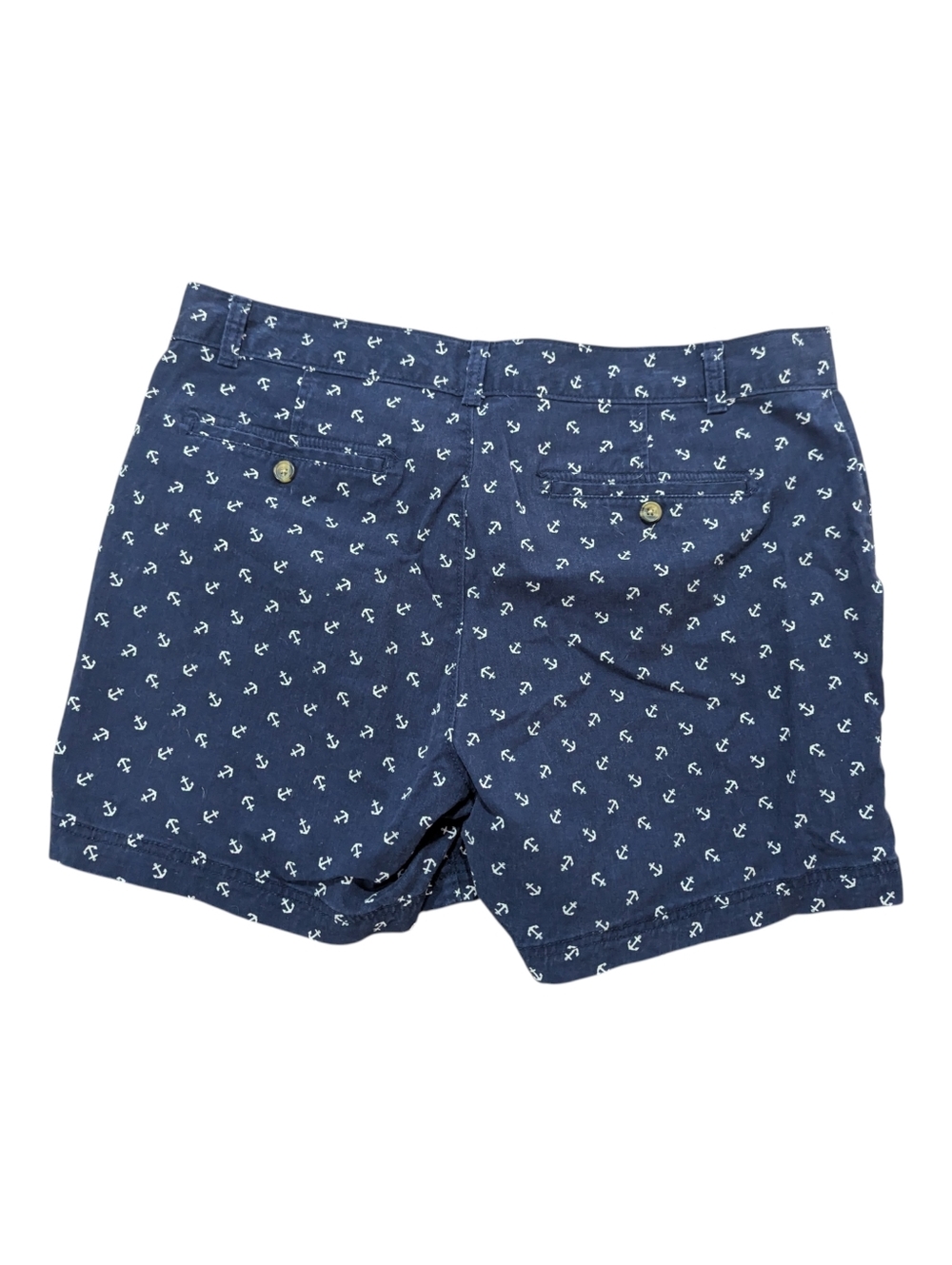 Dockers Women's Navy Blue White Anchor Shorts Size 16 *EUC - Picture 2 of 12
